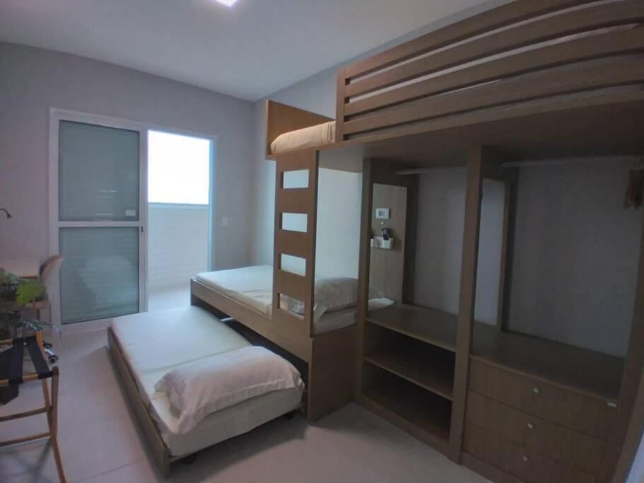 Ap Frente Mar Com Ar-Condicionado E Varanda Gourmet Mongaguá 外观 照片